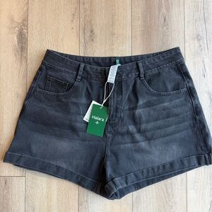 HALARA Flex Charcoal Denim Shorts